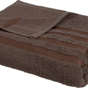 Hnědá froté bavlněná osuška 100x150 cm Simple – Casa Selección