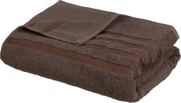 Hnědá froté bavlněná osuška 100x150 cm Simple – Casa Selección
