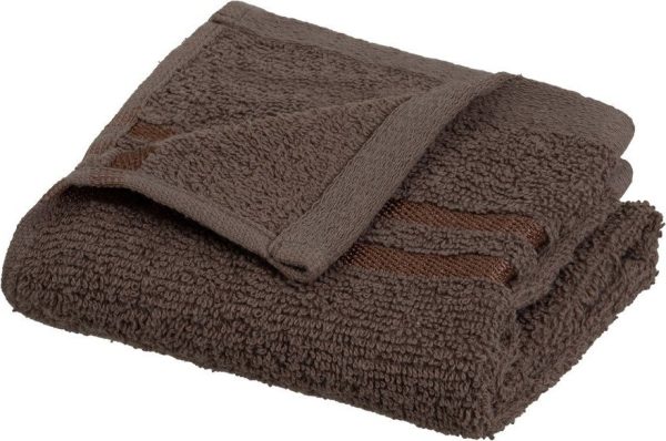 Hnědý froté bavlněný ručník 30x50 cm Simple – Casa Selección