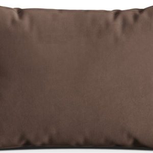 Hnědý sametový polštář na gauč Kemi – Cosmopolitan Design