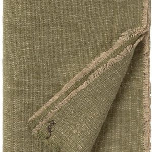 Khaki bavlněná deka 130x180 cm Handloom – Lorena Canals