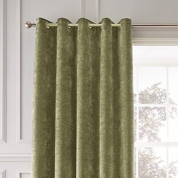Khaki termo závěsy v sadě 2 ks z žinylky 168x229 cm Selene Luxury Chenille – Hyperion