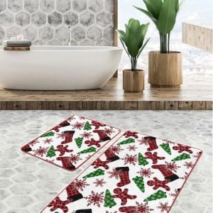 Koupelnové předložky v sadě 2 ks 60x100 cm Tartan – Mila Home