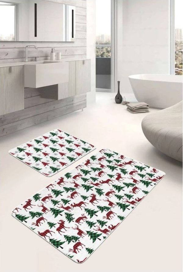 Koupelnové předložky v sadě 2 ks 60x100 cm Tartan – Mila Home
