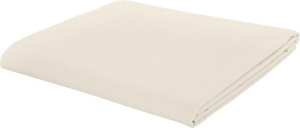 Krémové perkálové prostěradlo 230x260 cm Easy Iron Percale – Catherine Lansfield