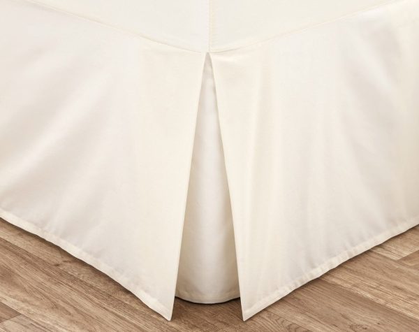 Krémový napínací perkálový potah na rám postele 150x200 cm Easy Iron Percale – Catherine Lansfield