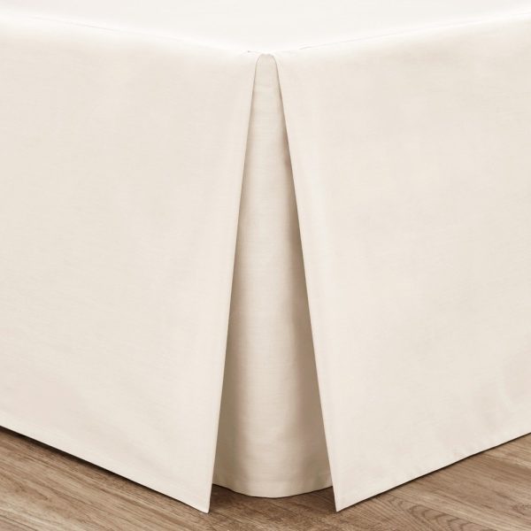 Krémový perkálový potah na rám postele 135x190 cm Easy Iron Percale – Catherine Lansfield