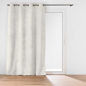 Krémový závěs z mikroflanelu 140x240 cm Flanela – douceur d'intérieur