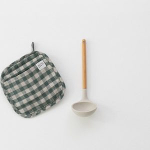 Lněná chňapka Forest Green Gingham – Linen Tales