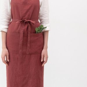 Lněná zástěra Marsala – Linen Tales