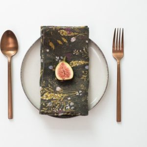 Lněné ubrousky v sadě 2 ks 40x40 cm Woodland – Linen Tales