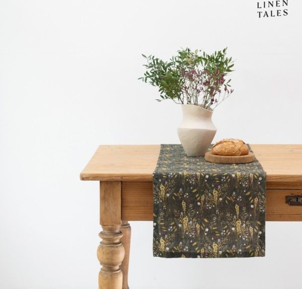 Lněný běhoun na stůl 40x150 cm Woodland – Linen Tales