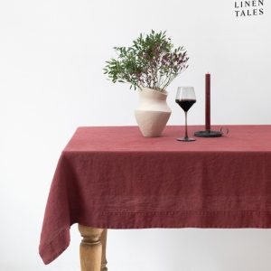 Lněný ubrus 140x200 cm Marsala – Linen Tales