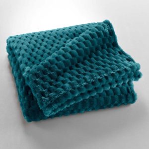 Modrá deka z mikroflanelu 125x150 cm Mini Frosty – douceur d'intérieur