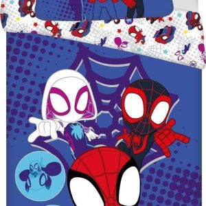 Modré bavlněné dětské povlečení na jednolůžko 140x200 cm Spidey – Jerry Fabrics