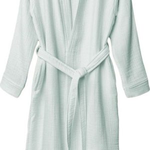 Mušelínový župan v mentolové barvě velikost L/XL Kimono – Foutastic