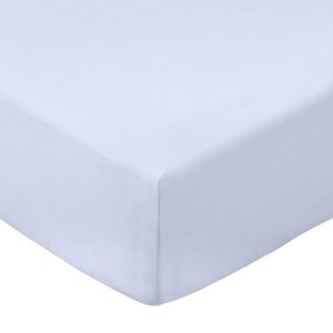 Napínací prostěradlo z bavlněného perkálu v levandulové barvě 135x190 cm Cotton Percale – Bianca