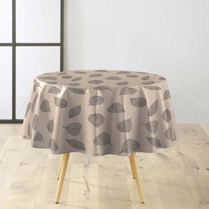 Omyvatelný ubrus ø 160 cm Feuillys – douceur d'intérieur