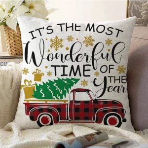 Povlak na polštář s vánočním motivem 43x43 cm Full Ride – Mila Home
