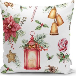 Povlak na polštář s vánočním motivem 43x43 cm Lantern – Mila Home