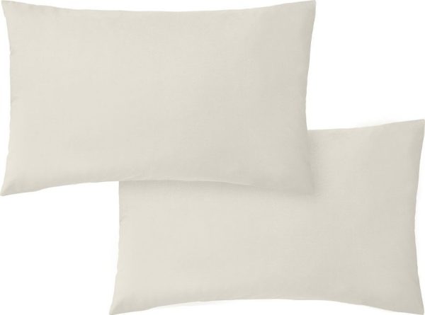 Povlaky na polštáře v sadě 2 ks z bavlněného perkálu 50x75 cm Cotton Percale – Bianca