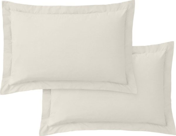 Povlaky na polštáře v sadě 2 ks z bavlněného perkálu 50x75 cm Cotton Percale – Bianca
