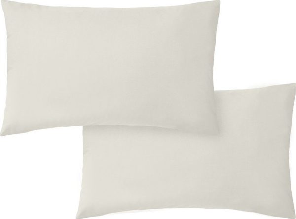 Povlaky na polštáře v sadě 2 ks z bavlněného perkálu 50x75 cm Cotton Percale – Bianca