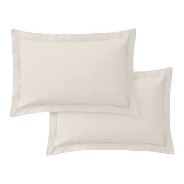 Povlaky na polštáře v sadě 2 ks z bavlněného perkálu 50x75 cm Cotton Percale – Bianca