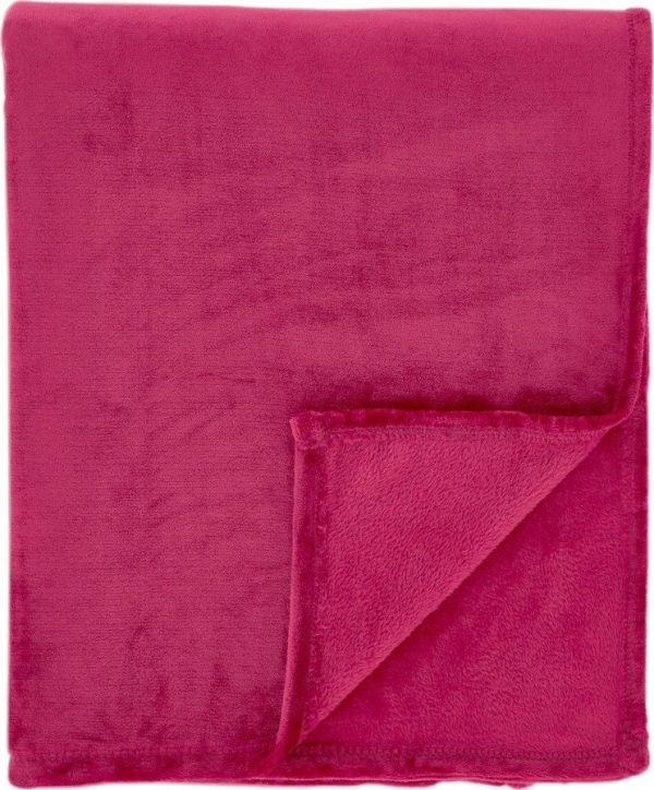Růžový přehoz z mikroplyše 200x240 cm Raschel Velvet – Catherine Lansfield