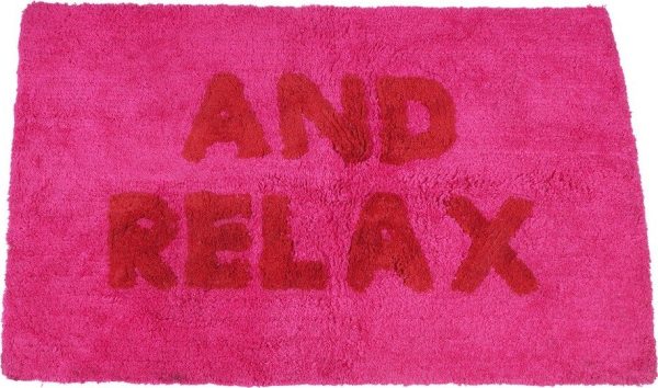 Růžová koupelnová předložka 50x80 cm And Relax – Rex London