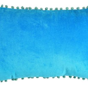 Sametový dekorační polštář 33x50 cm Pom Pom – Rex London