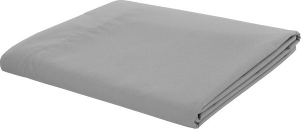 Šedé perkálové prostěradlo 180x260 cm Easy Iron Percale – Catherine Lansfield