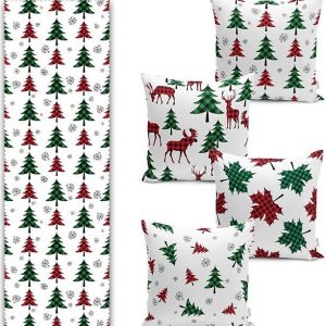 Set povlaků na polštář a běhounu 5 ks Tartan – Mila Home