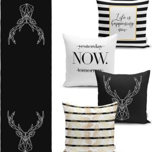 Set povlaků na polštář a běhounu 5 ks – Mila Home