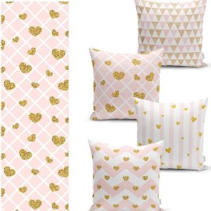 Set povlaků na polštář a běhounu 5 ks – Mila Home