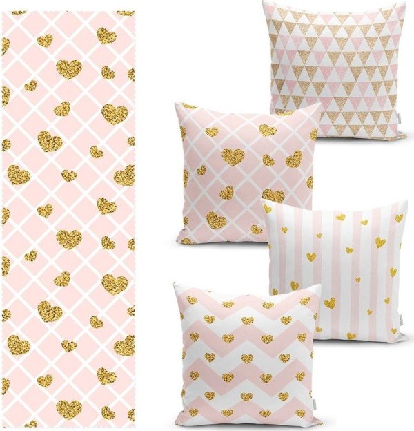 Set povlaků na polštář a běhounu 5 ks – Mila Home