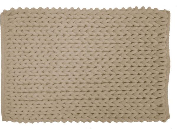 Světle hnědá koupelnová předložka 50x80 cm Ariel – douceur d'intérieur