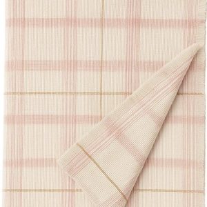 Světle růžový bavlněný dětský přehoz 140x200 cm Tartan Rose – Lorena Canals
