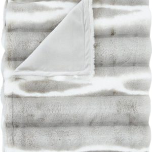 Světle šedá deka z umělé kožešiny 130x170 cm Flint – Catherine Lansfield