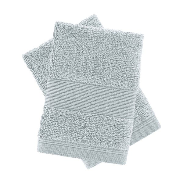 Světle šedé froté bavlněné ručníky v sadě 2 ks 30x30 cm Anti-Bacterial – Catherine Lansfield
