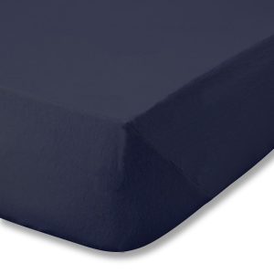 Tmavě modré napínací flanelové prostěradlo 150x200 cm Brushed – Catherine Lansfield