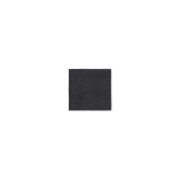 Tmavě šedý froté ručník z Bio bavlny 30x30 cm Check – JUNA