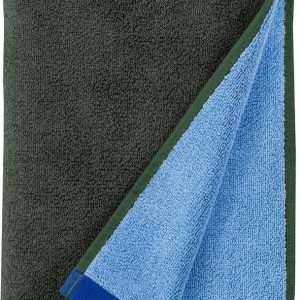 Tmavě zelená/modrá froté osuška z Bio bavlny 70x133 cm Soft – Mette Ditmer Denmark