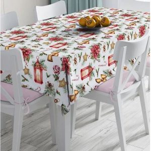Ubrus s vánočním motivem 140x180 cm Lantern – Mila Home