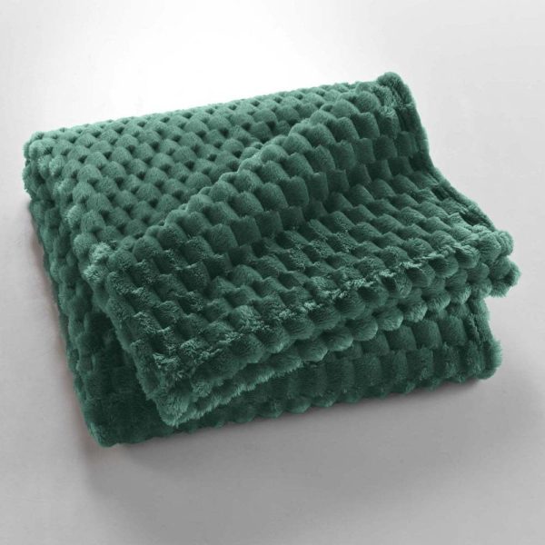 Zelená deka z mikroflanelu 125x150 cm Mini Frosty – douceur d'intérieur