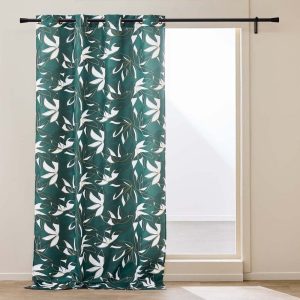 Zelený závěs 140x260 cm Elsa – douceur d'intérieur