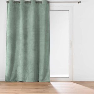 Zelený závěs z mikroflanelu 140x240 cm Flanela – douceur d'intérieur