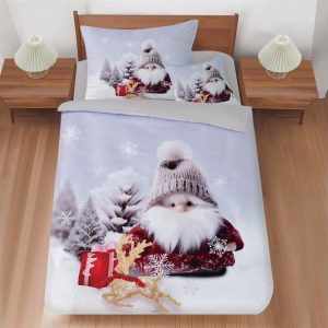 3dílné povlečení na jednolůžko 140x200 cm Snowy Elf – My House