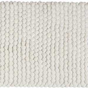 Bílá textilní koupelnová předložka 50x80 cm Solivo – Wenko