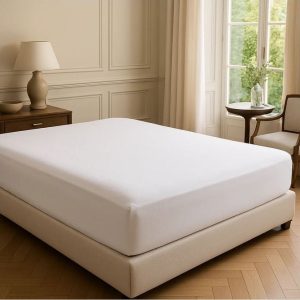 Bílé napínací prostěradlo z bavlny Renforcé 200x140 cm Ranforce – Mila Home Luxury